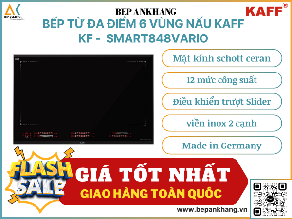 Bếp từ đa điểm 6 vùng nấu Kaff KF - SMART848VARIO